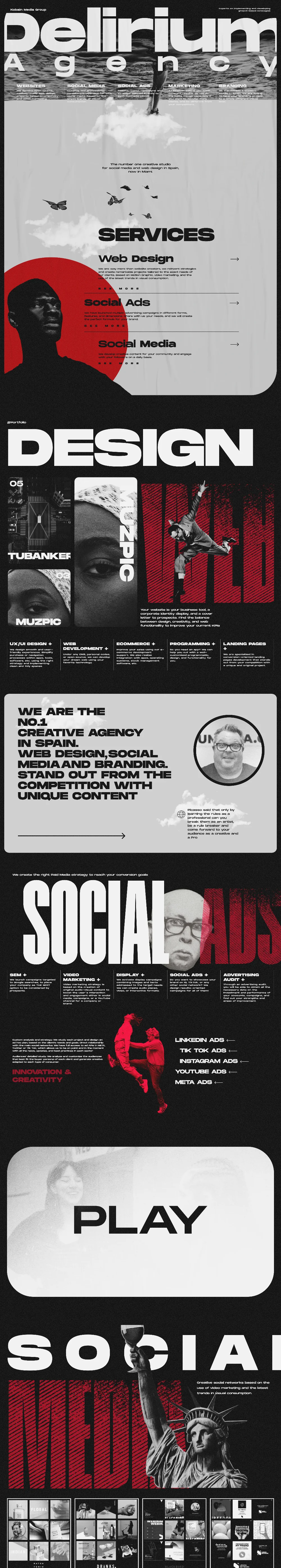 Captura completa de la web: Delirium Agency