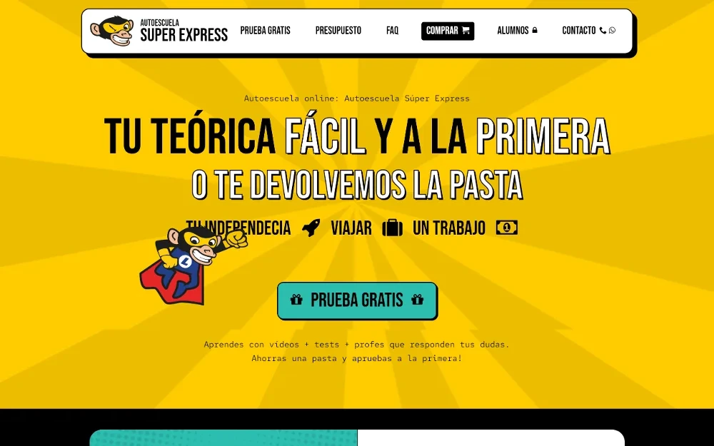 Vista de Súper Express